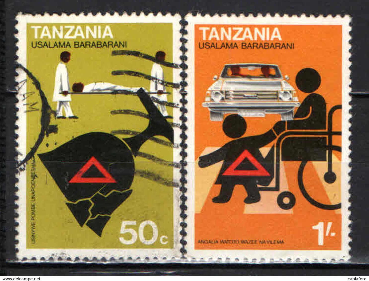 TANZANIA - 1978 - CAMPAGNA PER LA SICUREZZA STRADALE - USATI - Tanzania (1964-...)