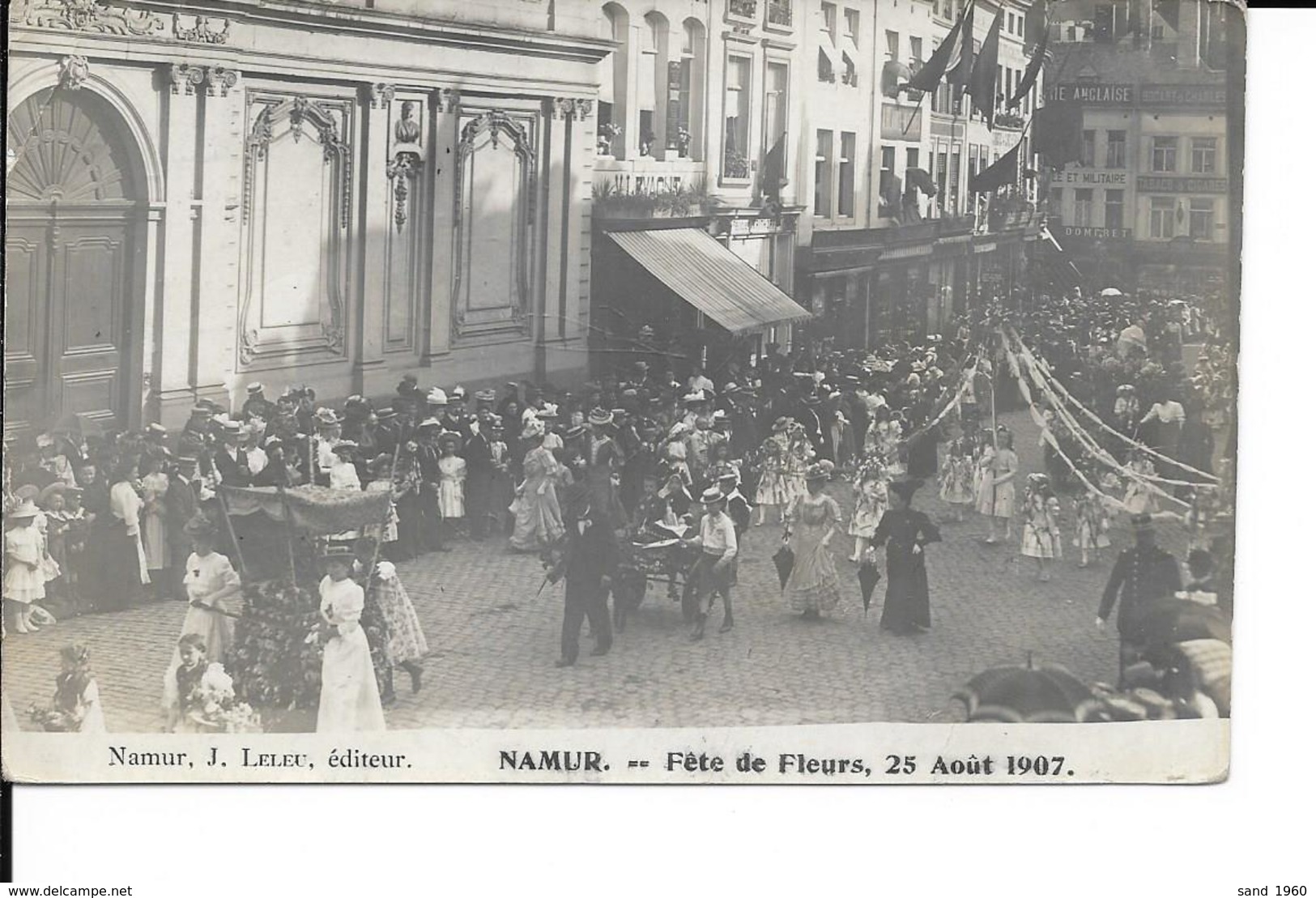 Namur - Photo Carte - Fête De Fleurs, 25 Août 1907 - Ed: J. Leleu, Namur - Circulé: 1907 - Voir 2 Scans. - Namur