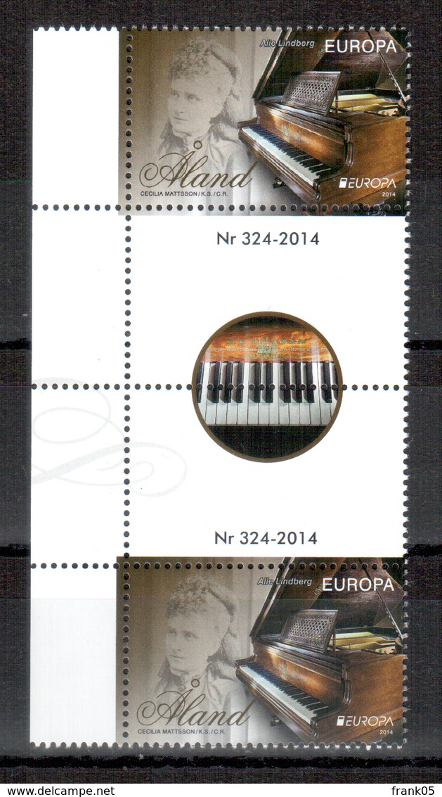 Aland 2014 EUROPA Zwischenstegpaar ** - 2014