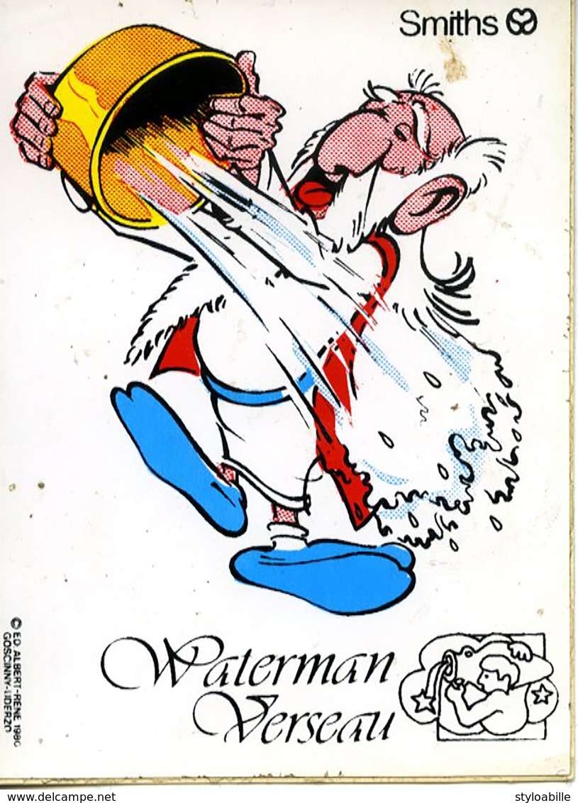 Sticker Autocollant Asterix Druide Panoramix Waterman Verseau Smiths - Autocollants