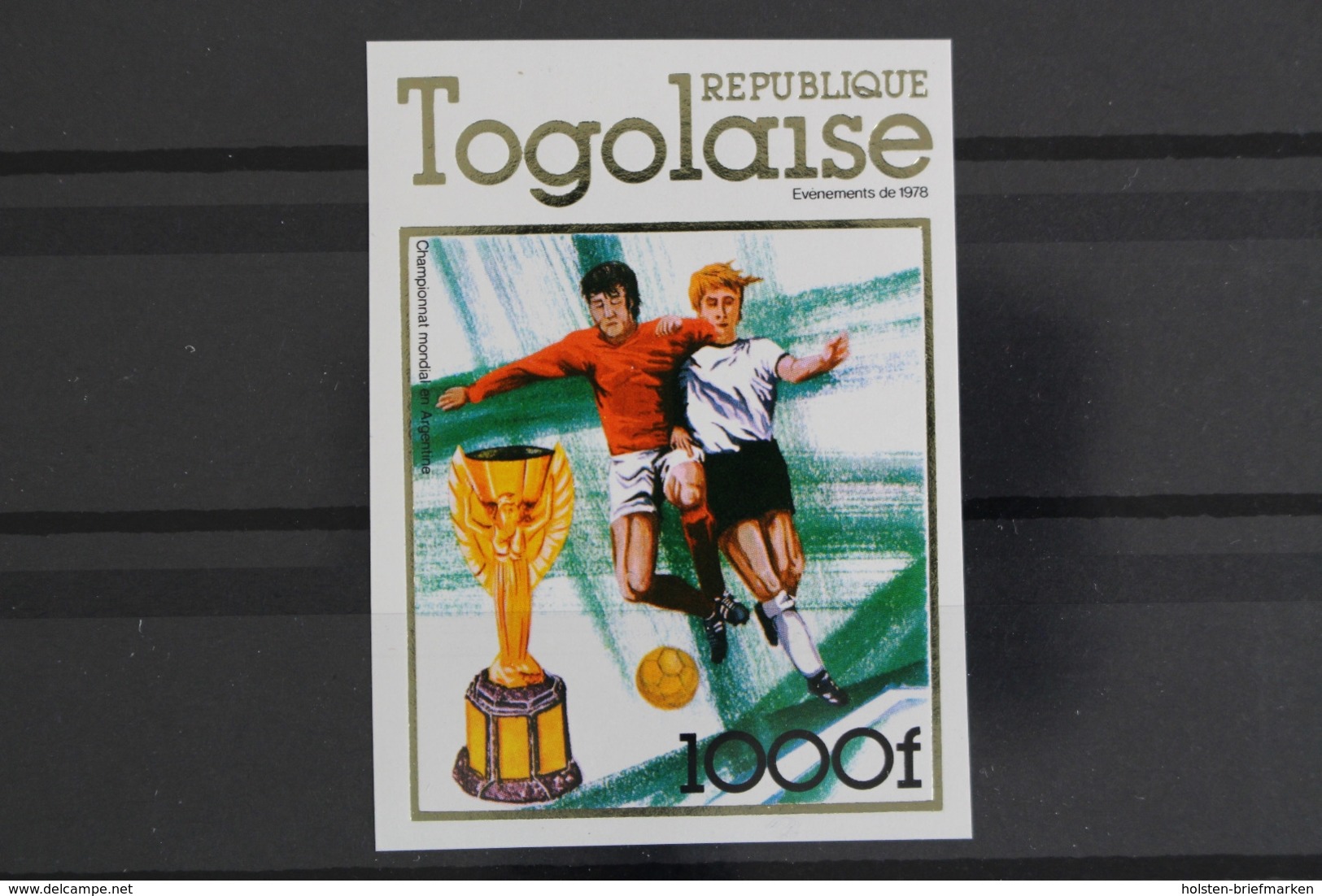 Togo, MiNr. 1282 B, Fußball WM 1978, Postfrisch / MNH - Togo (1960-...)