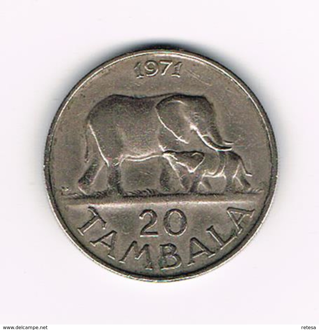//  MALAWI 20 TAMBALA 1971 - Malawi
