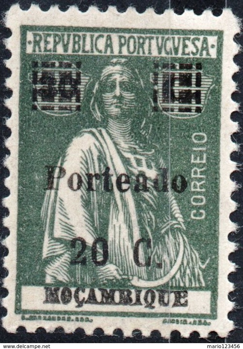 MOZAMBICO, MOZAMBIQUE, PORTUGUESE COLONY, CERES, SEGNATASSE, 1924, 20 C., NUOVO (MLH*) Mi. P48,  Scott J49,  YT T47 - Mozambique