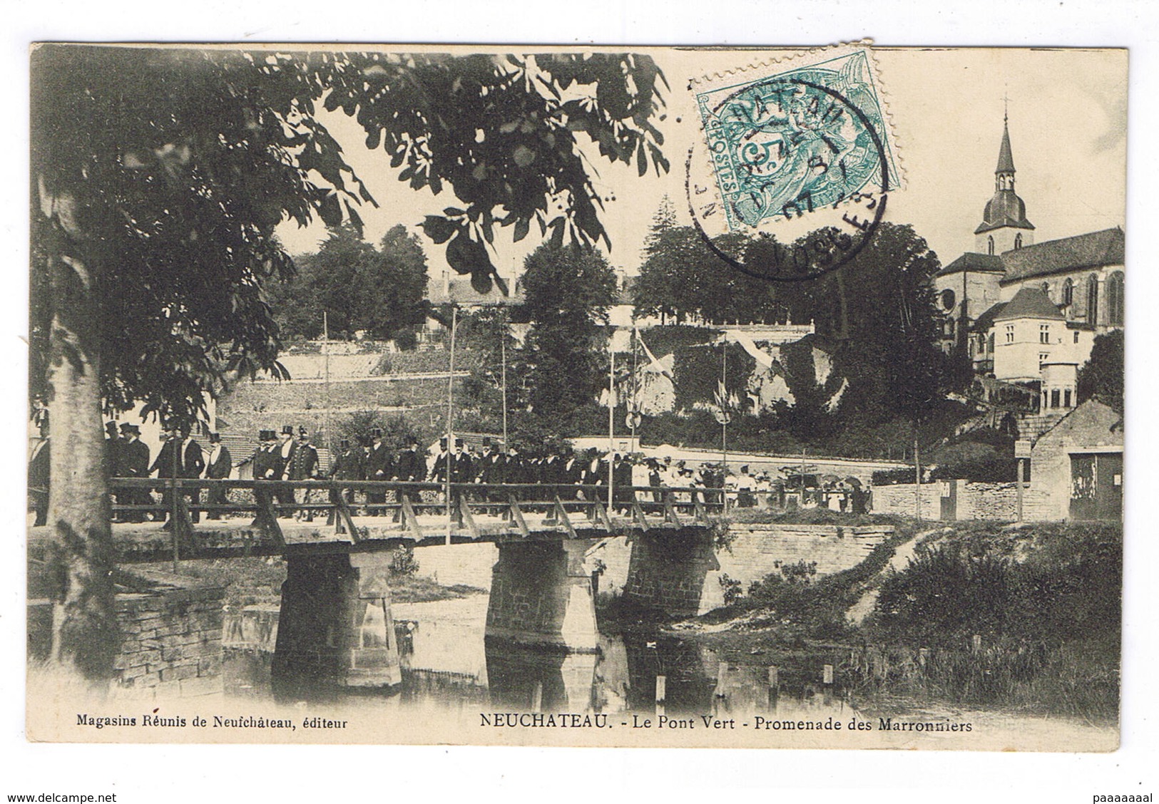 NEUFCHATEAU  LE PONT VERT PROMENADE DES MARRONNIERS - Neufchateau