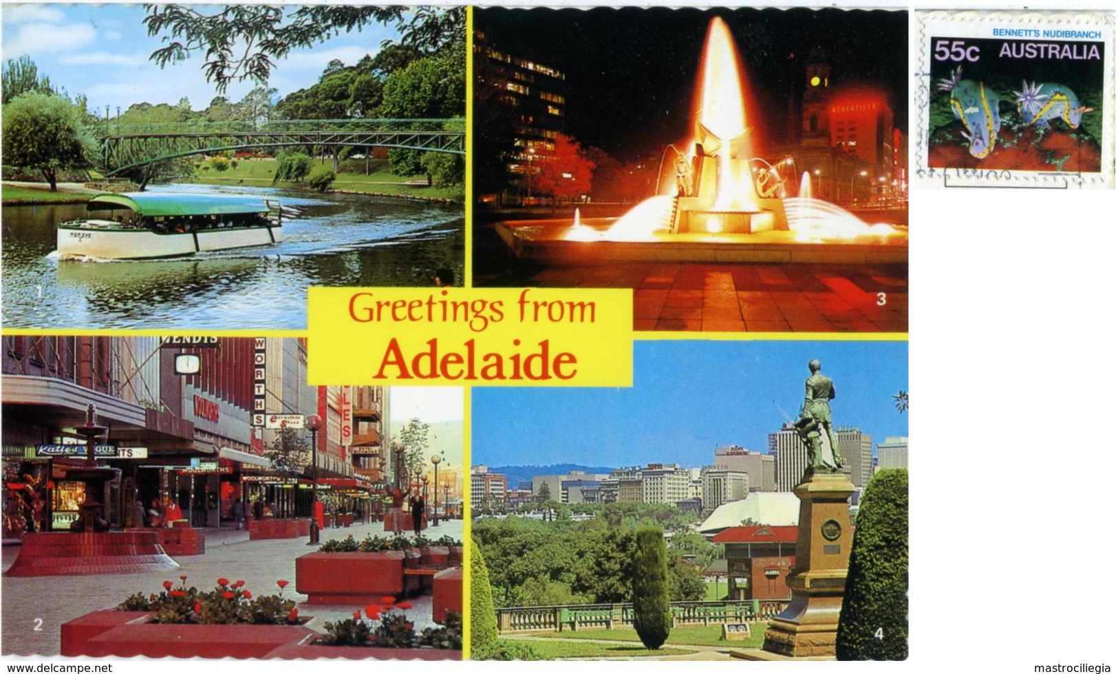 AUSTRALIA  ADELAIDE  Greetings From..  Multiview  Nice Stamp - Adelaide