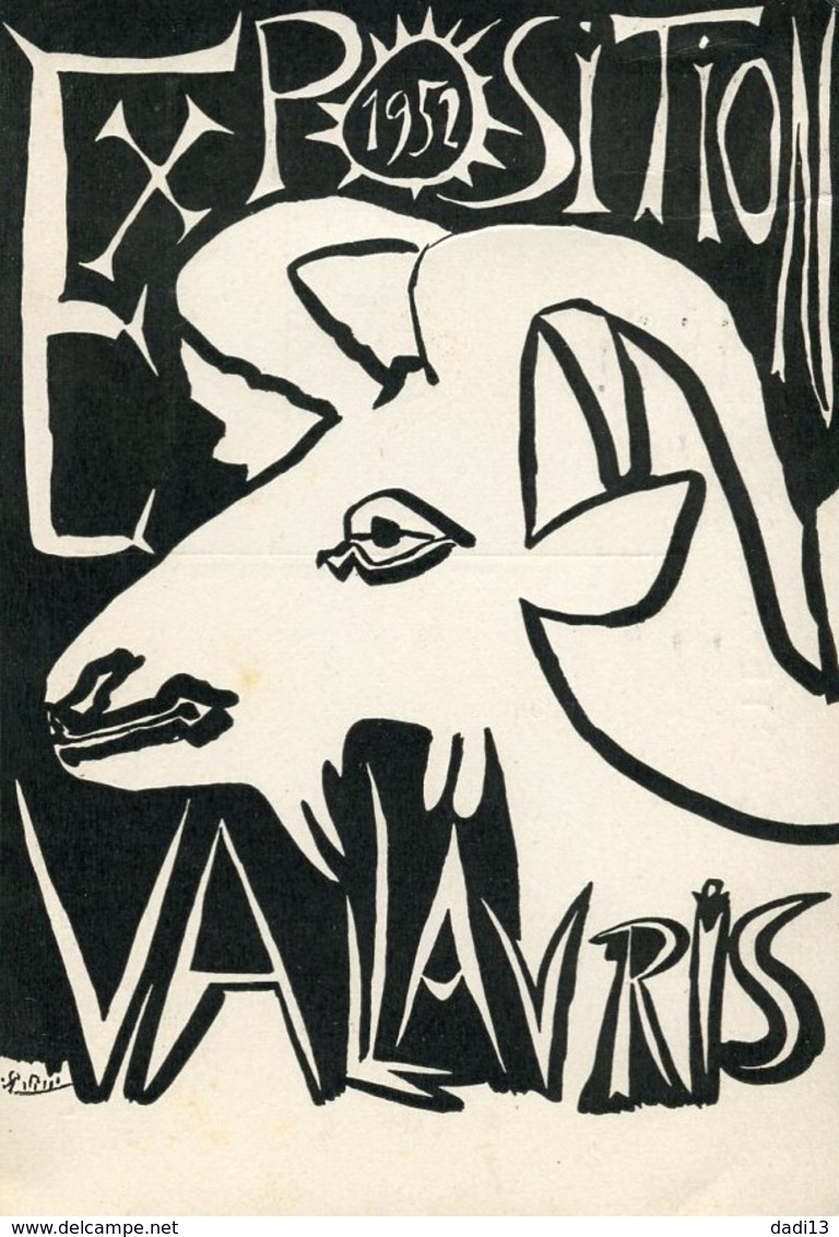 CPSM "Affiche Picasso Exposition 1952" Musée Vallauris" - 1952 - Vallauris