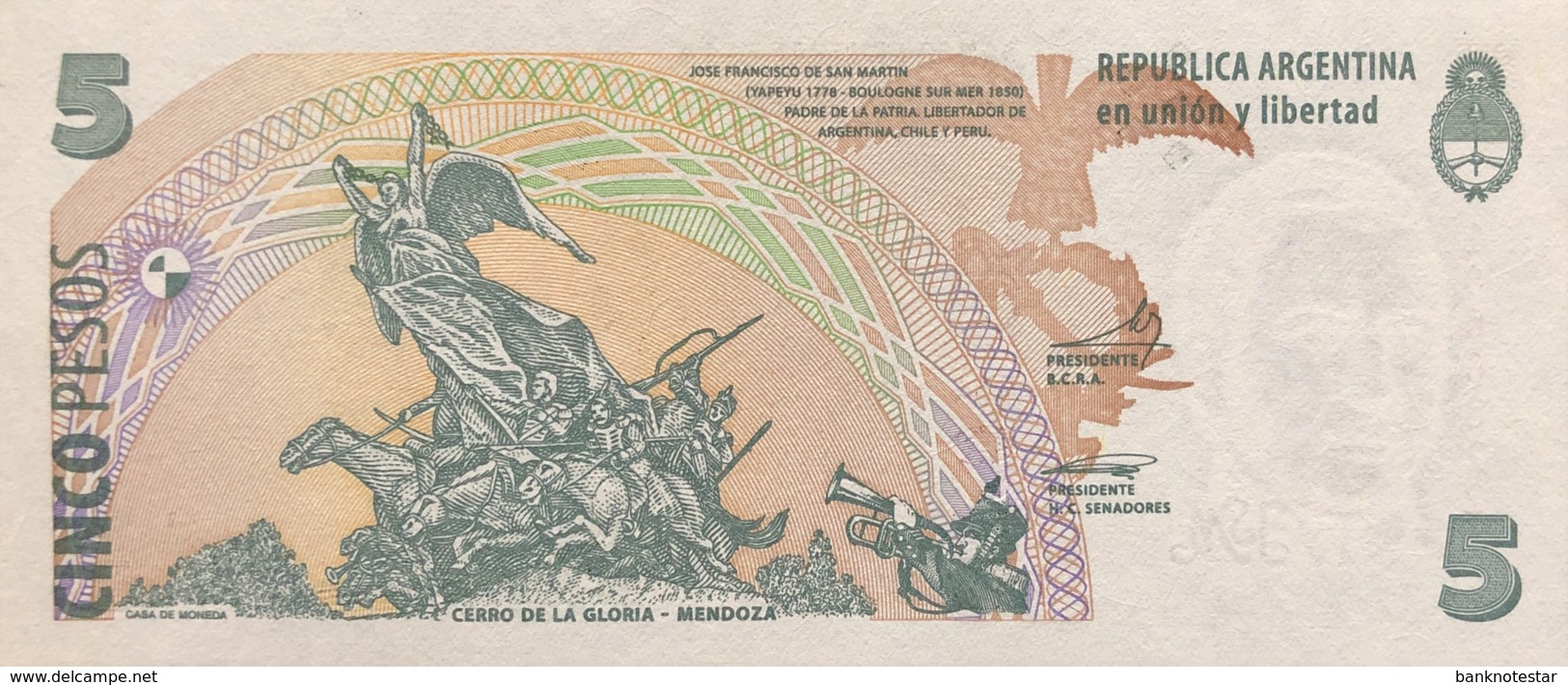 Argentina 5 Pesos, P-353a - UNC - Argentinien