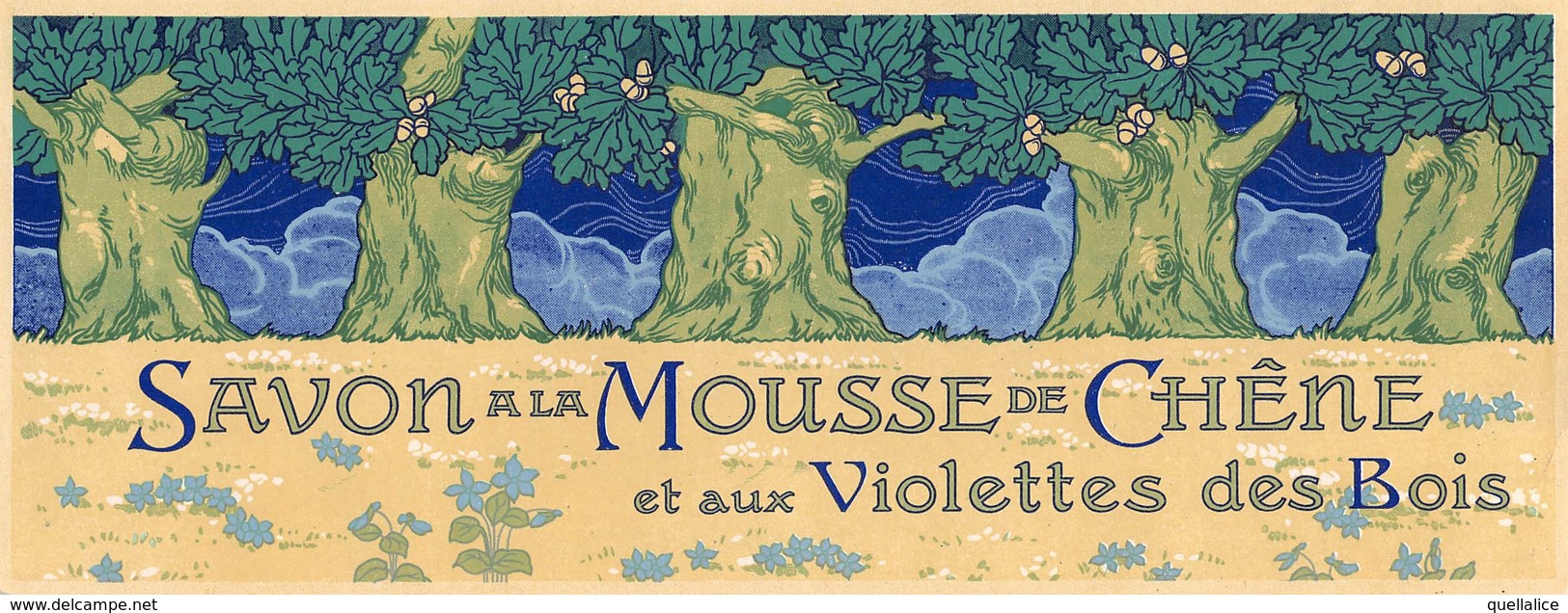 1094 "SAVON A LA MOUSSE DE CHENE ET AUX VIOLETTES DES BOIS"  ETICHETTA ORIGINALE - Etiquetas