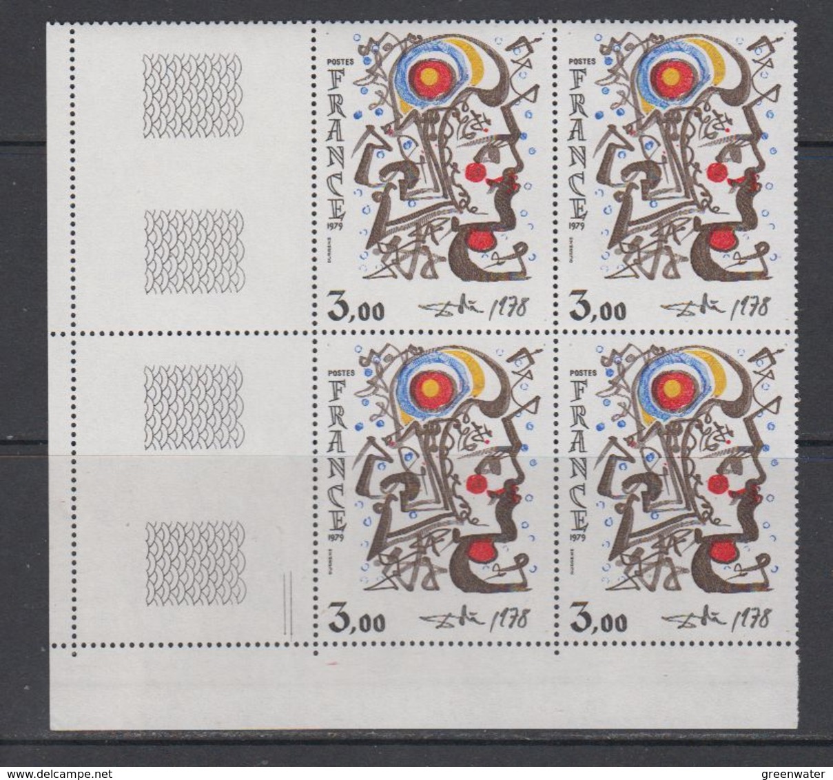 France 1978 Durrens 1v Bl Of 4  (corner)  ** Mnh (42584C) - Ongebruikt