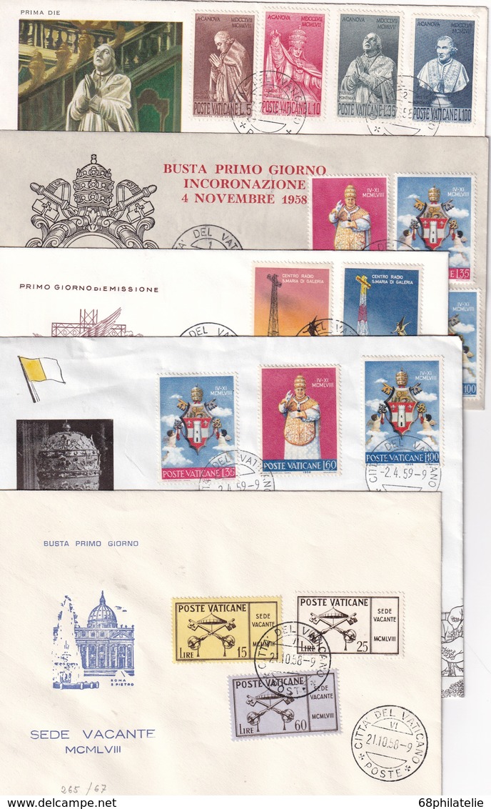 VATICAN  LOT DE 10 LETTRES - Lettres & Documents