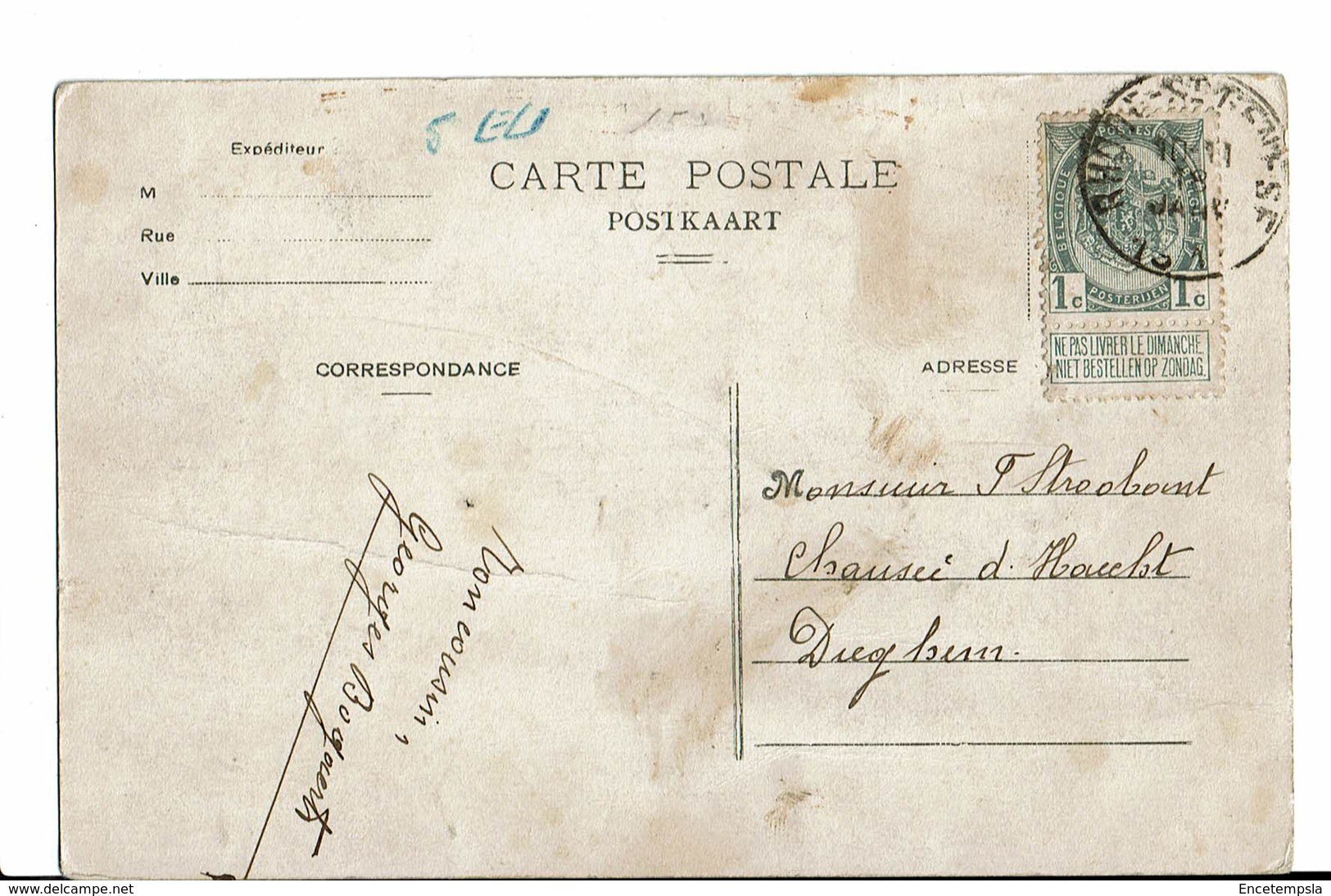 CPA- Carte Postale -Belgique-Alsenberg- Pensionnat St Victor - Le Potager 1911-VM2717 - Beersel