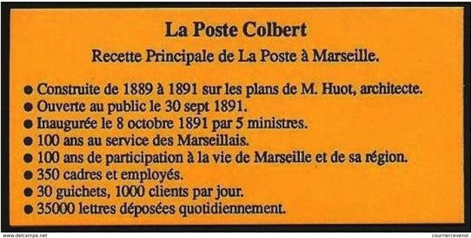 Carnet Colbert - Edition Originale De Marseille - Tirage 1500 Exemplaires - Other & Unclassified