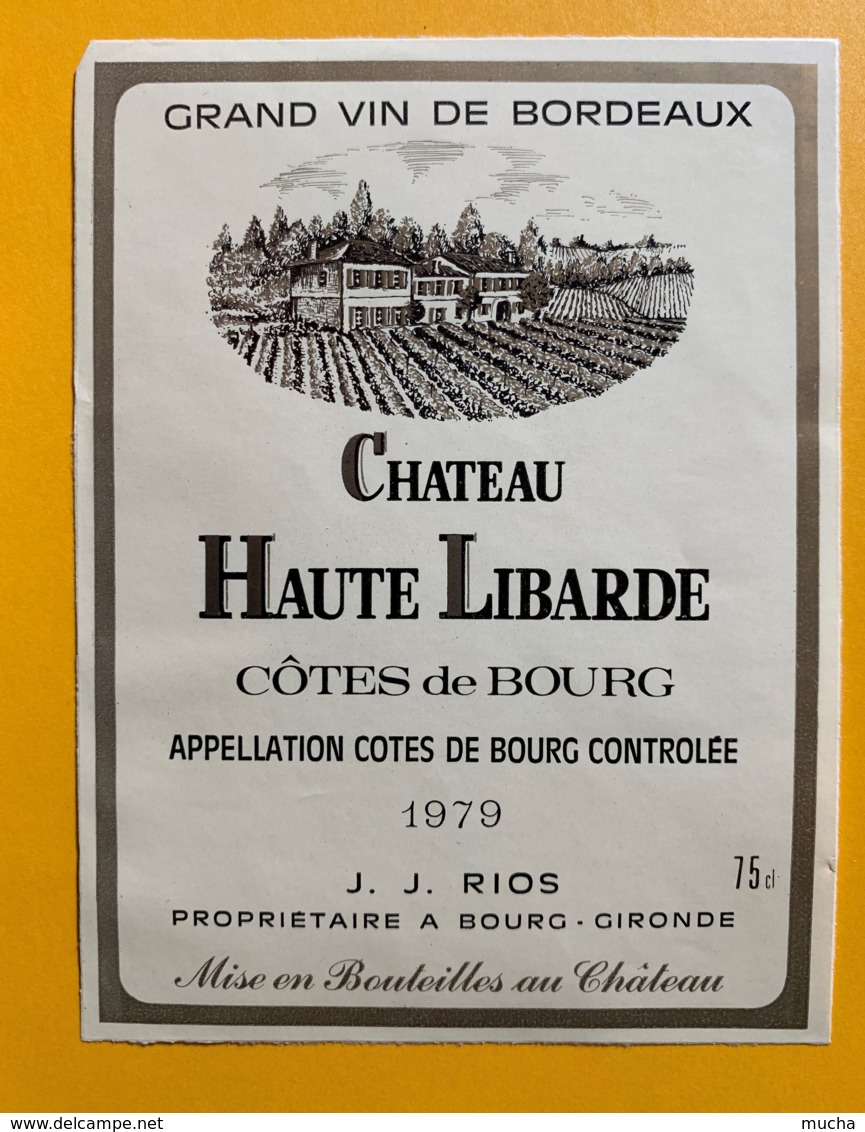 10427 - Château Haute Libarde 1979  Côtes De Bourg - Bordeaux
