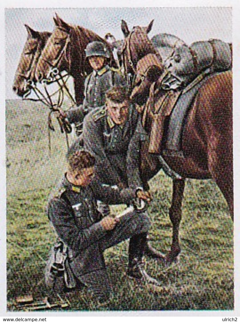 Sammelbild Eckstein-Halpaus Dresden - Die Deutsche Wehrmacht - Hufbeschlag Auf Dem Gefechtsfeld - Pferd- Nr. 146 (40804) - Zigarettenmarken