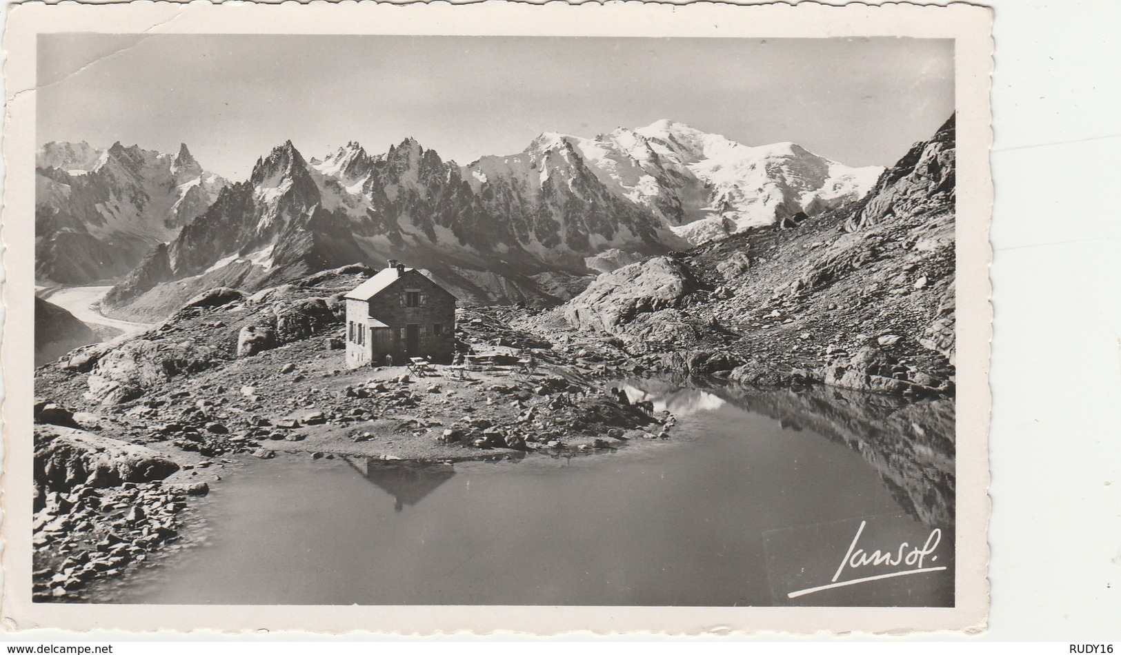 CHAMONIX  - LE REFUGE DU LAC BLANC - LA CHAINE DES AIGUILLES Et Le MONT BLANC -  Edition : JANSOL De Chambéry  N°515 - Chamonix-Mont-Blanc