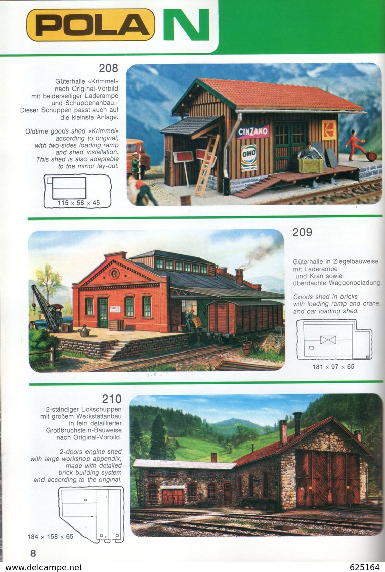 Catalogue POLA 1977 Modelle Zubehör Spur N HO LGB - En Allemand Et En Anglais - Allemand