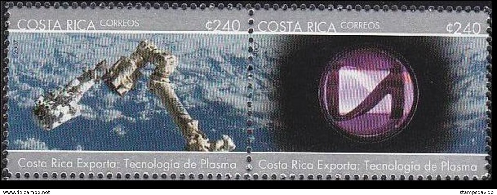 2007	Costa Rica	1669-1670	Astronauts	9,50 € - Amérique Du Nord