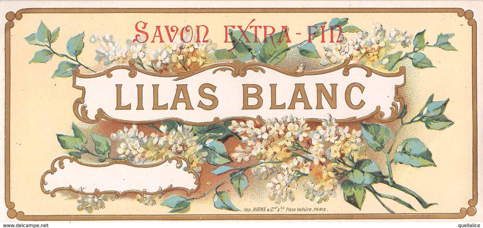 1110 "PARIS - SAVON EXTRA FIN - LILAS BLANC" ETICHETTA ORIG. - Labels