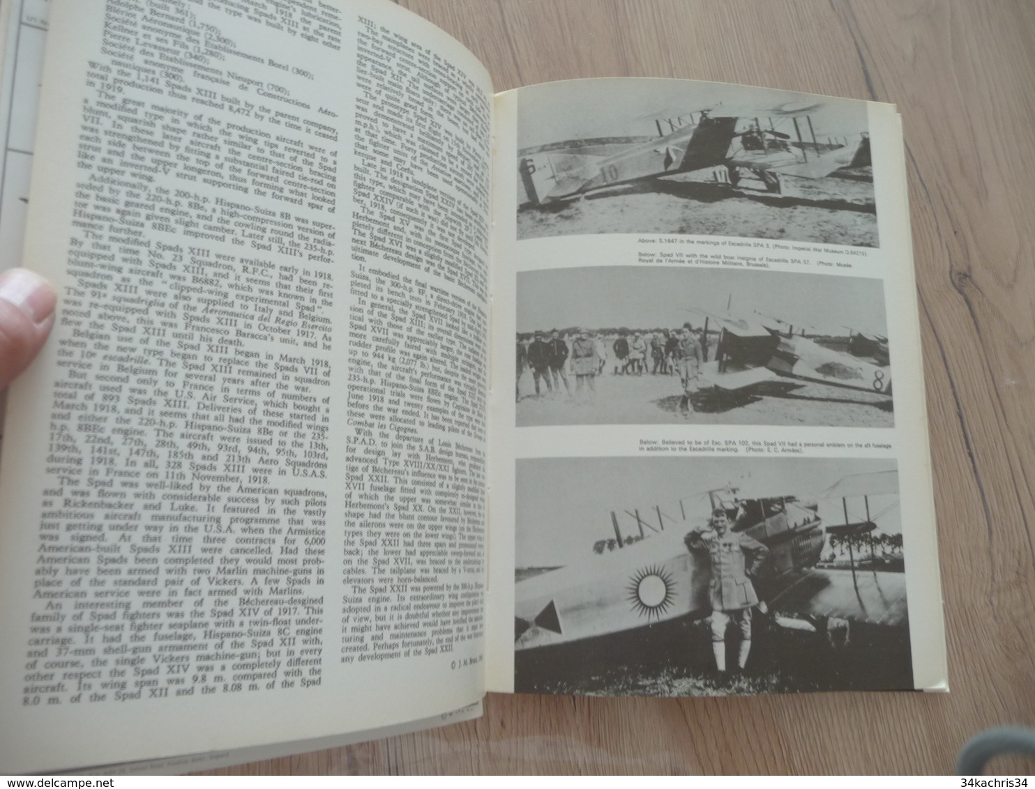 Livre En Anglais Avion Aviation Aircan Aviation Series 9 Spad Scouts SVII-SXIII - Anglais