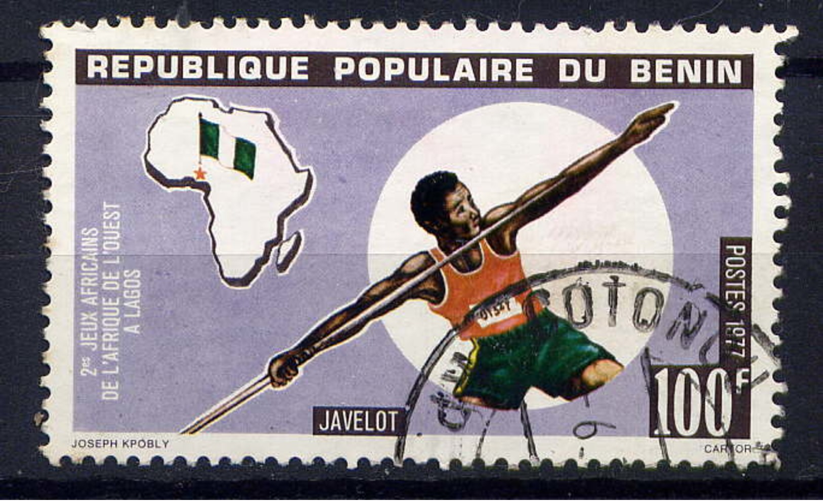 BENIN - 398° - JAVELOT - Bénin – Dahomey (1960-...)