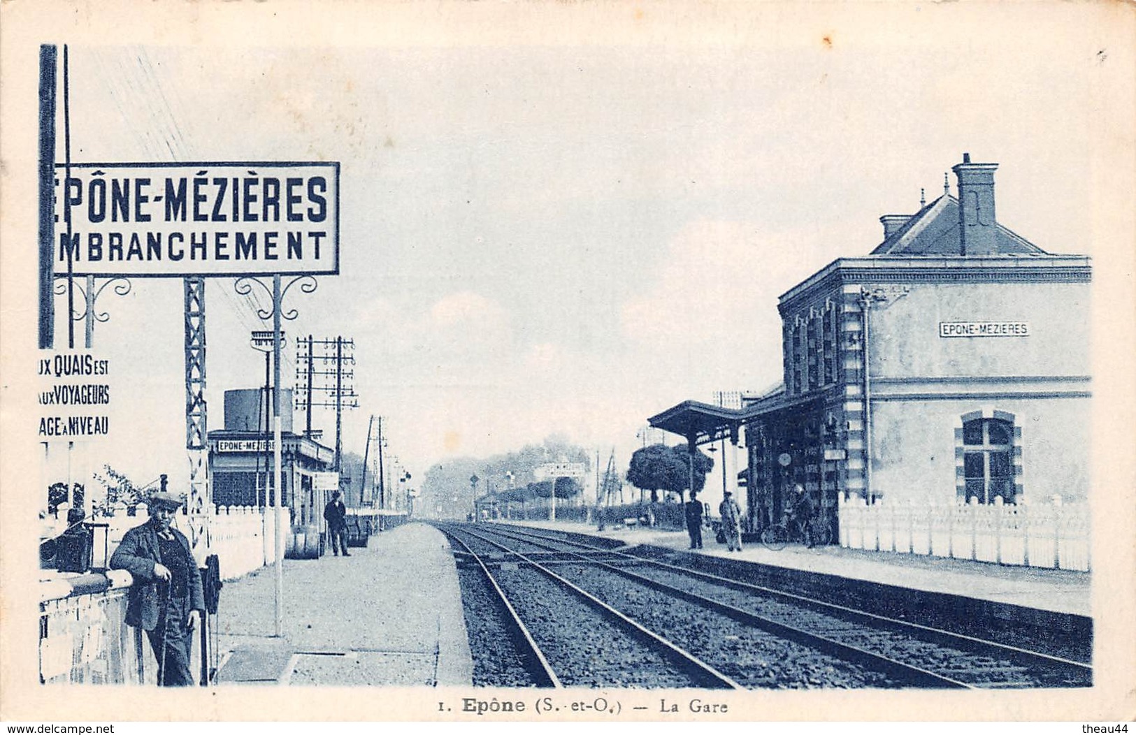 ¤¤  -   EPONE-MEZIERES    -   La Gare   -  Chemin De Fer      -  ¤¤ - Epone