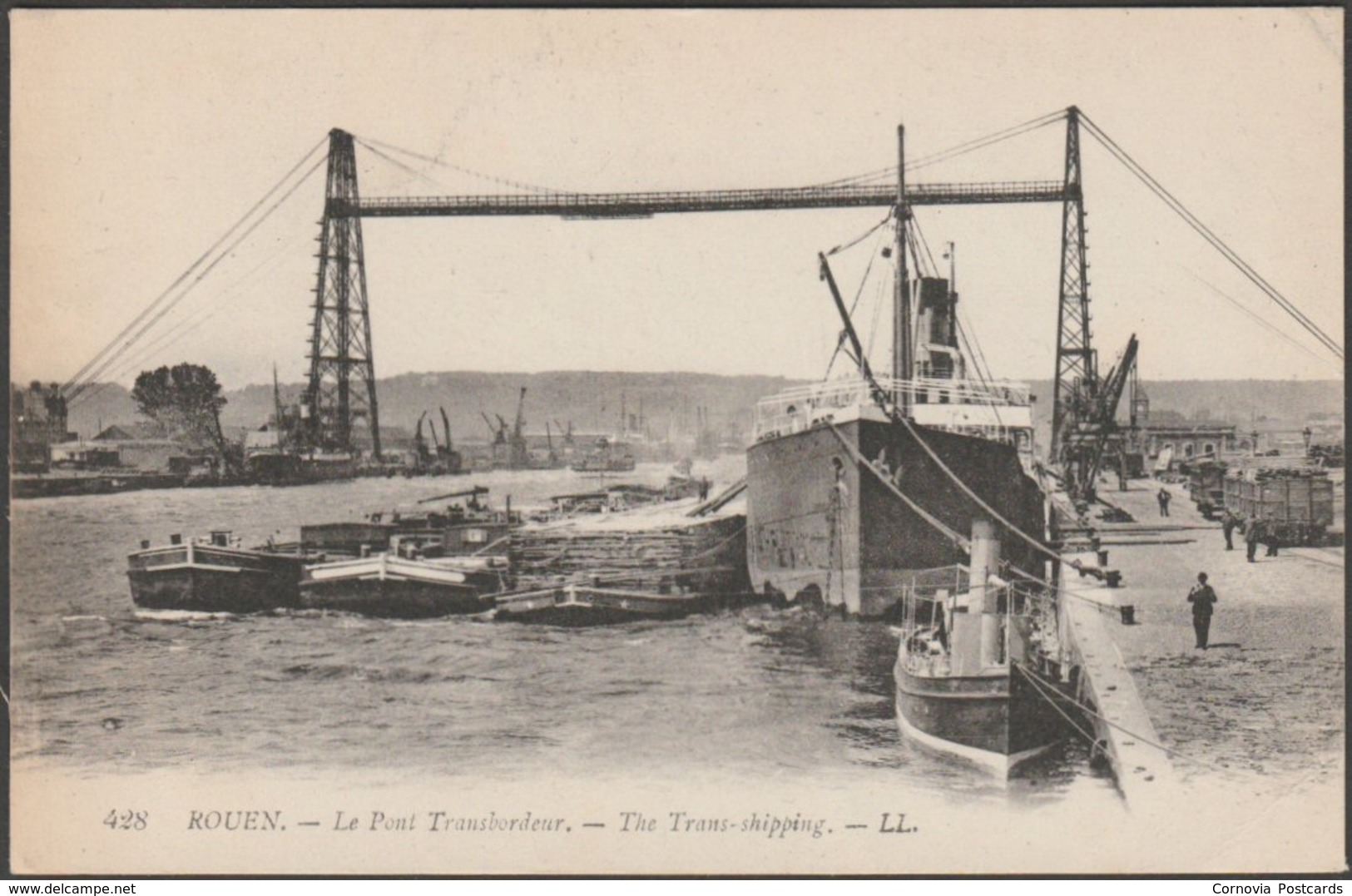 Le Pont Transbordeur, Rouen, C.1910 - Lévy CPA LL428 - Rouen