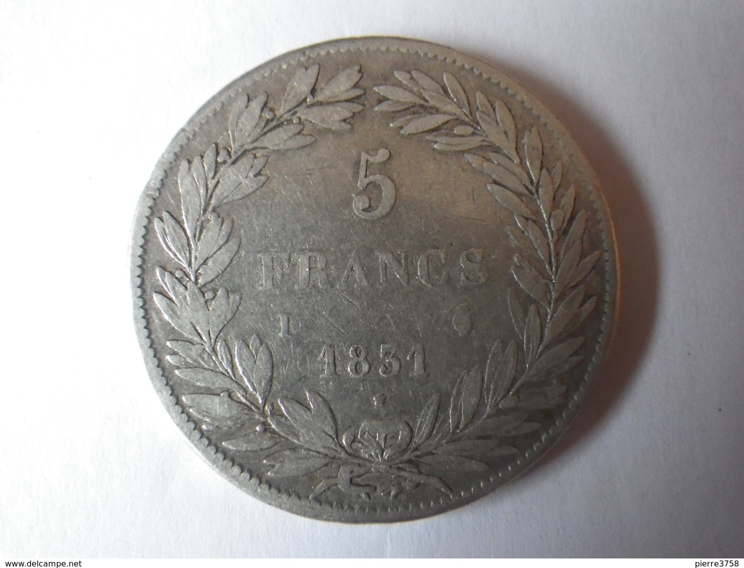 5 Francs Louis Philippe 1831 I (tranche En Creux) - Autres & Non Classés