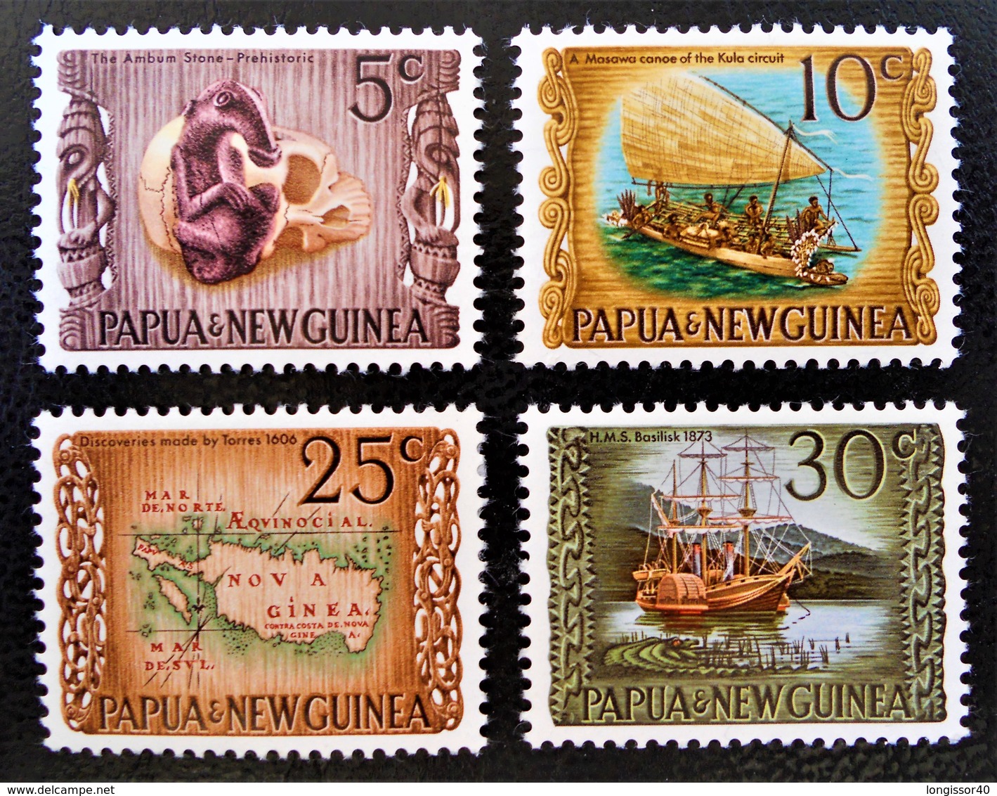 HISTOIRE DE LA PAPOUASIE 1970 - NEUFS ** - YT 170/73 - MI 171/74 - Papouasie-Nouvelle-Guinée