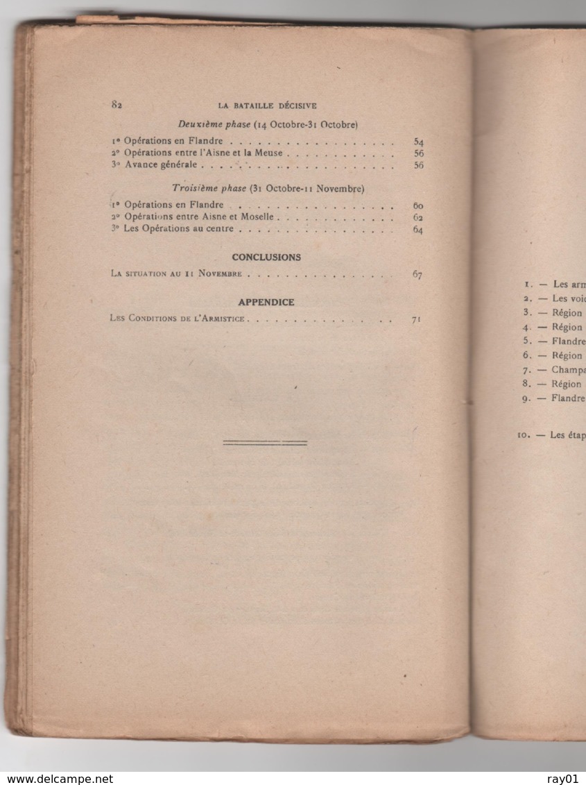 GUERRE 14-18 - La Bataille Décisive (18 Juillet - 11 Novembre 1918) Exposé Des Opérations. (Capitaine Raoul Hoff)-. - Oorlog 1914-18