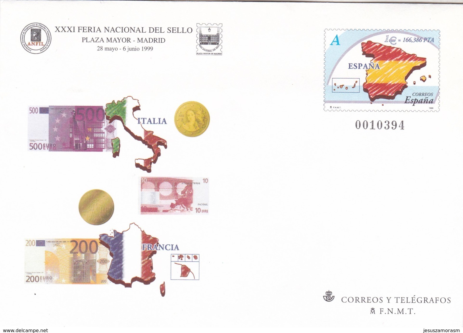 España Sobre Entero Postal Nº 54 - 1931-....