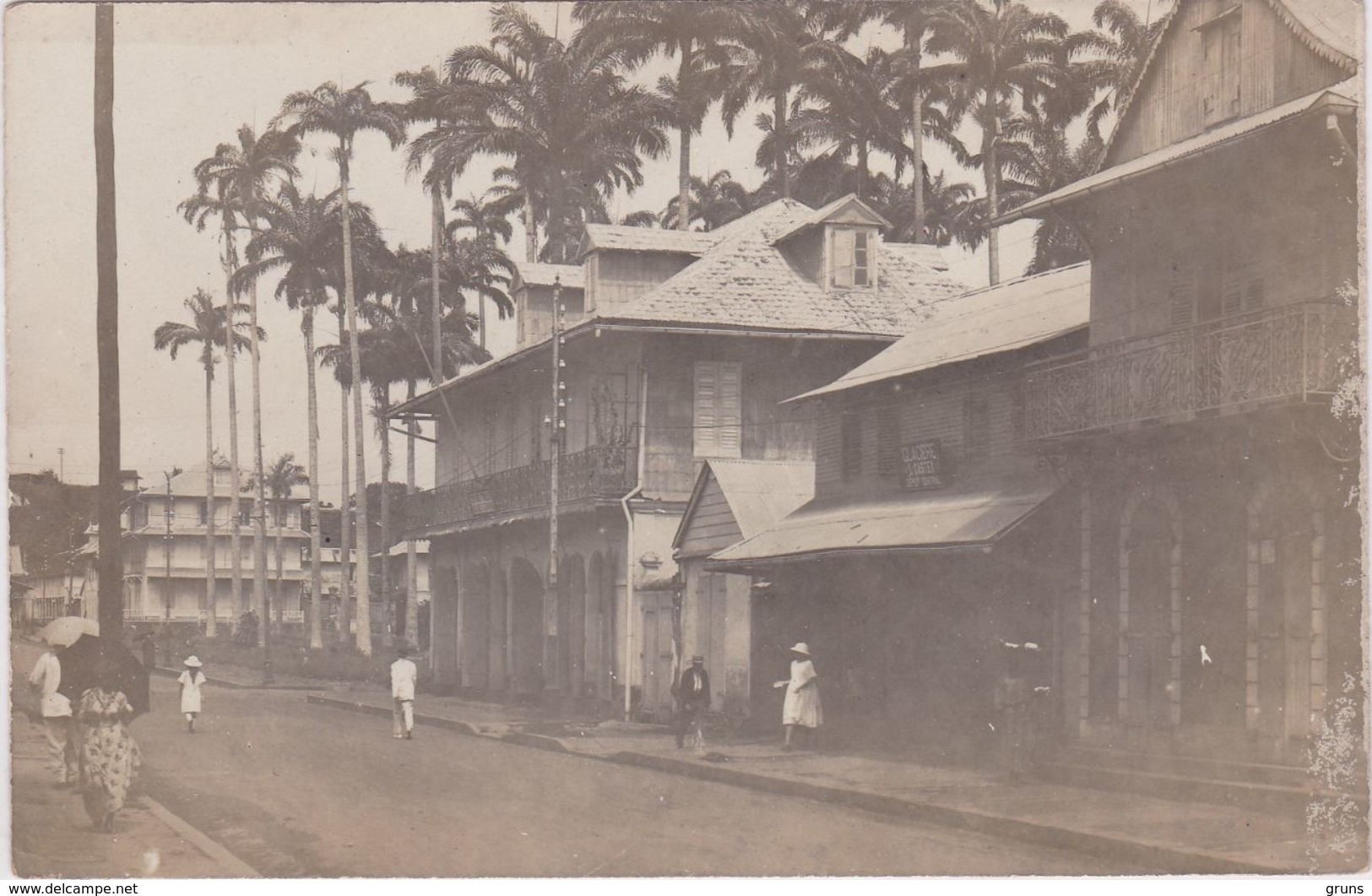 Carte Photo Cayenne Dépôt Central De La Glacière Vers 1908, Carte Très Rare - Cayenne