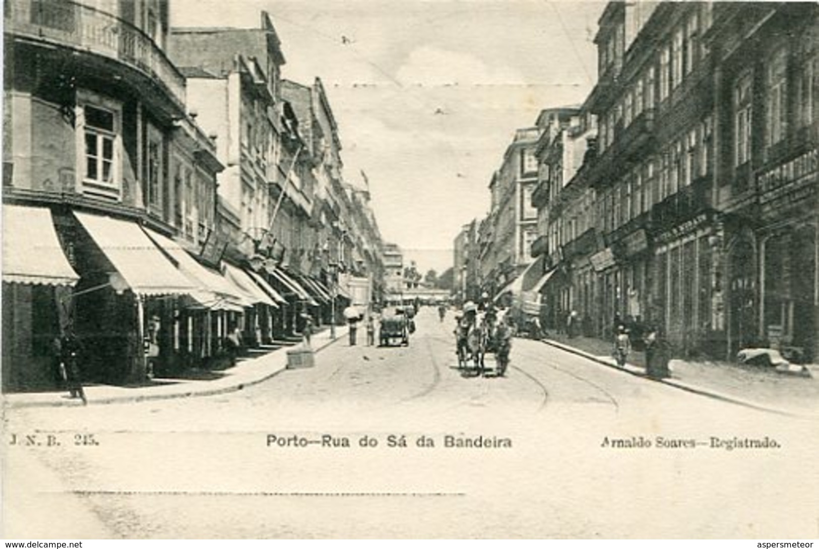 PORTO - RUA DO SA DA BANDEIRA. PORTUGAL POSTAL CPA CIRCA 1900's NON CIRCULÉ -LILHU - Porto