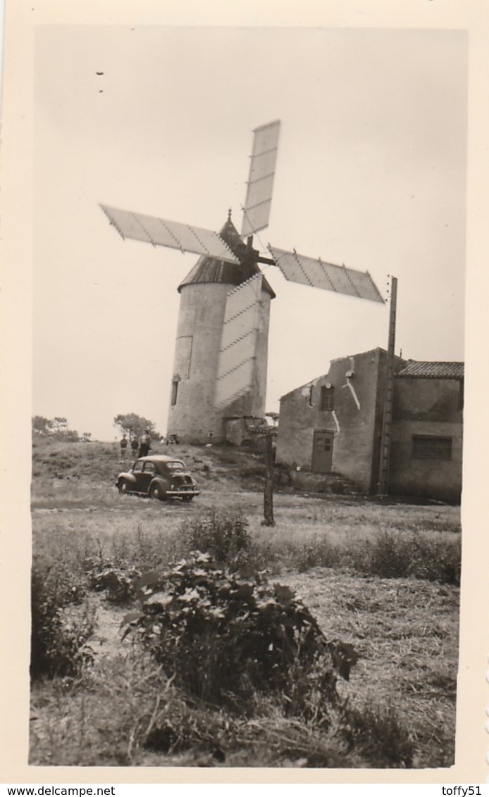 PHOTO (10.5x6.5 Cm) MOULIN À VENT SAINT JEAN DE MONTS (85) - Windmills