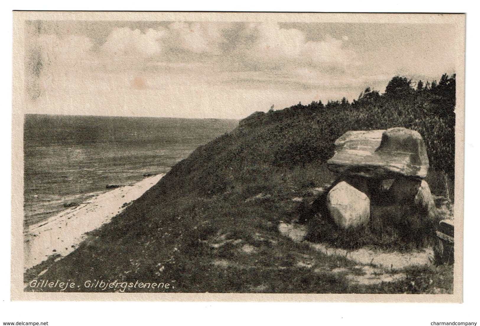 Gribskov - Gilleleje - Gilbjergstenene - Publ. E. Palludan Andersen Nr. 1293 - 2 Scans - Denemarken