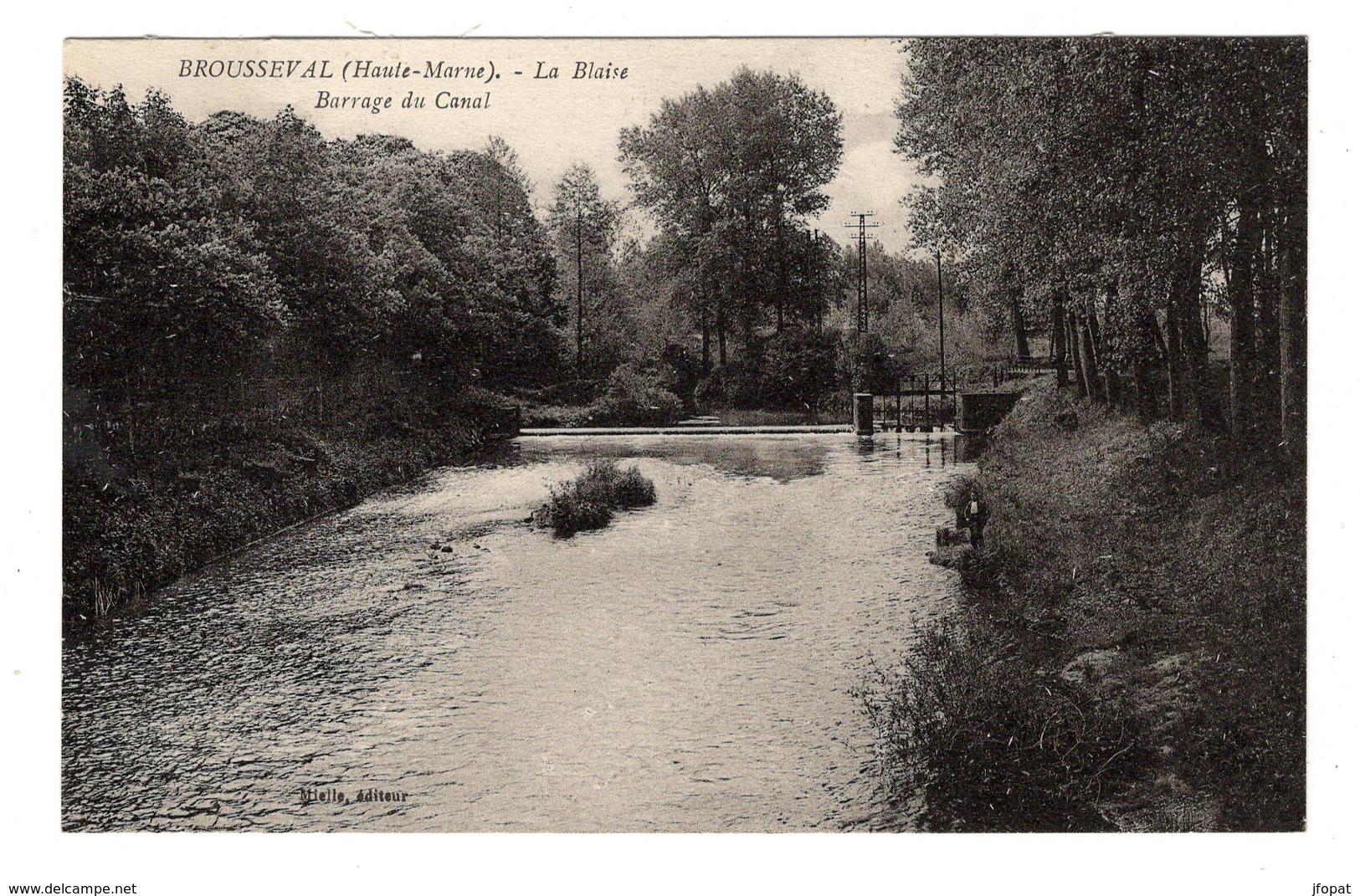 52 HAUTE MARNE - BROUSSEVAL  La Blaise, Barrage Du Canal (voir Descriptif) - Other & Unclassified