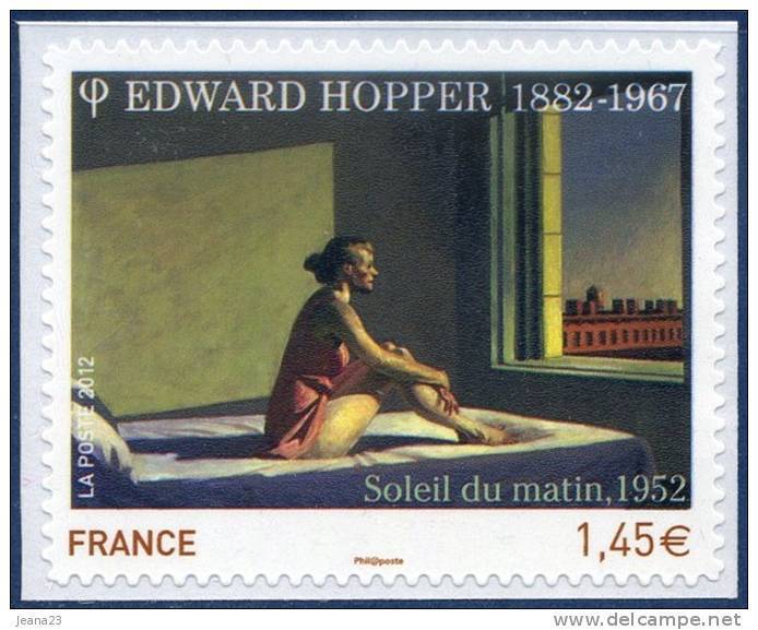 0661A  Adhésif  "Soleil Du Matin" Edward Hooper  Neuf  **  PRO 2012 + - Autres & Non Classés