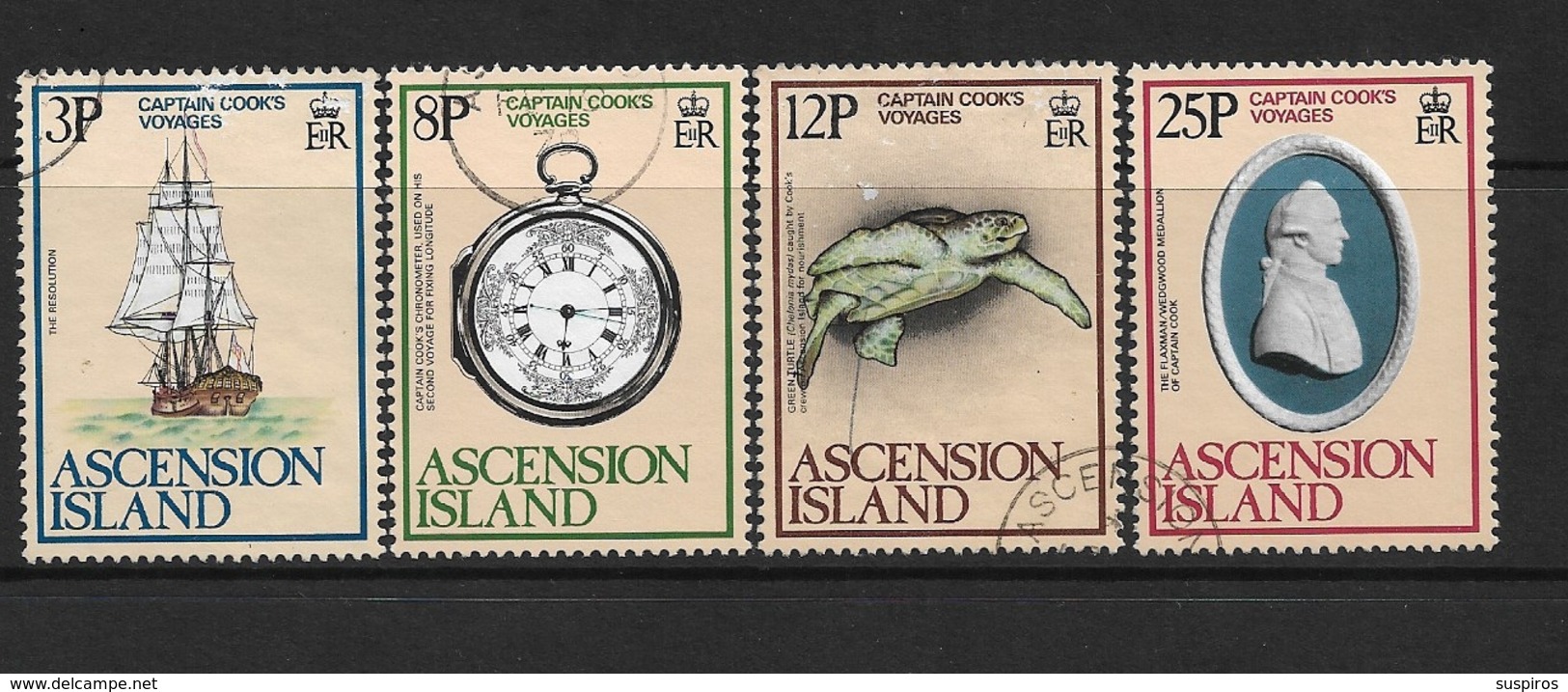 ASCENSION    1979 The 200th Anniversary Of Captain Cook's Voyages, 1768-79    USED - Ascension