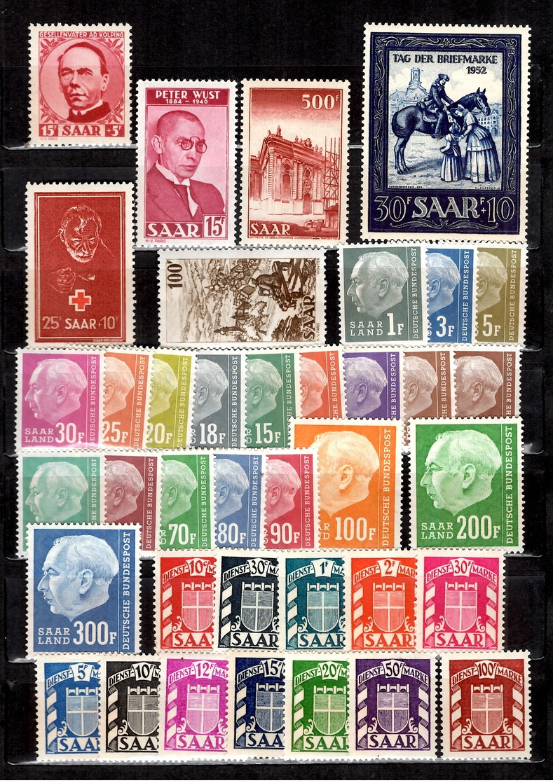 Sarre Belle Petite Collection Neufs ** MNH 1946/1957. TB. A Saisir! - Collections, Lots & Séries