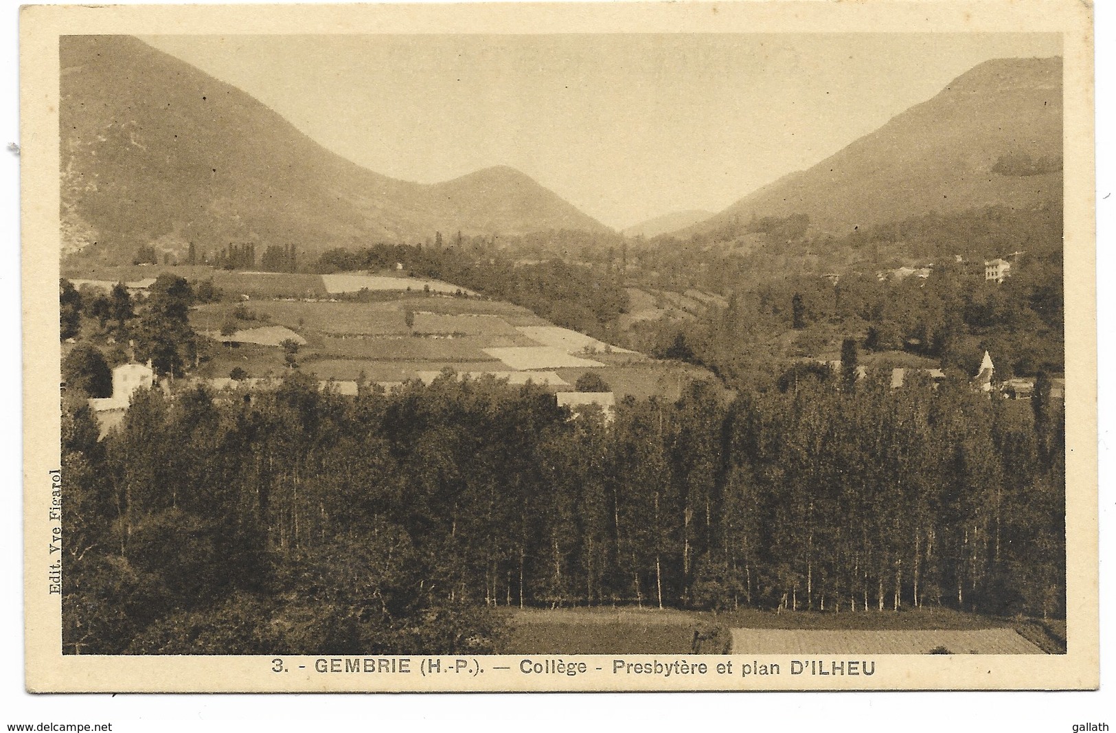 65-GEMBRIE-Collège - Presbytère Et Plan D'Ilheu... - Other & Unclassified