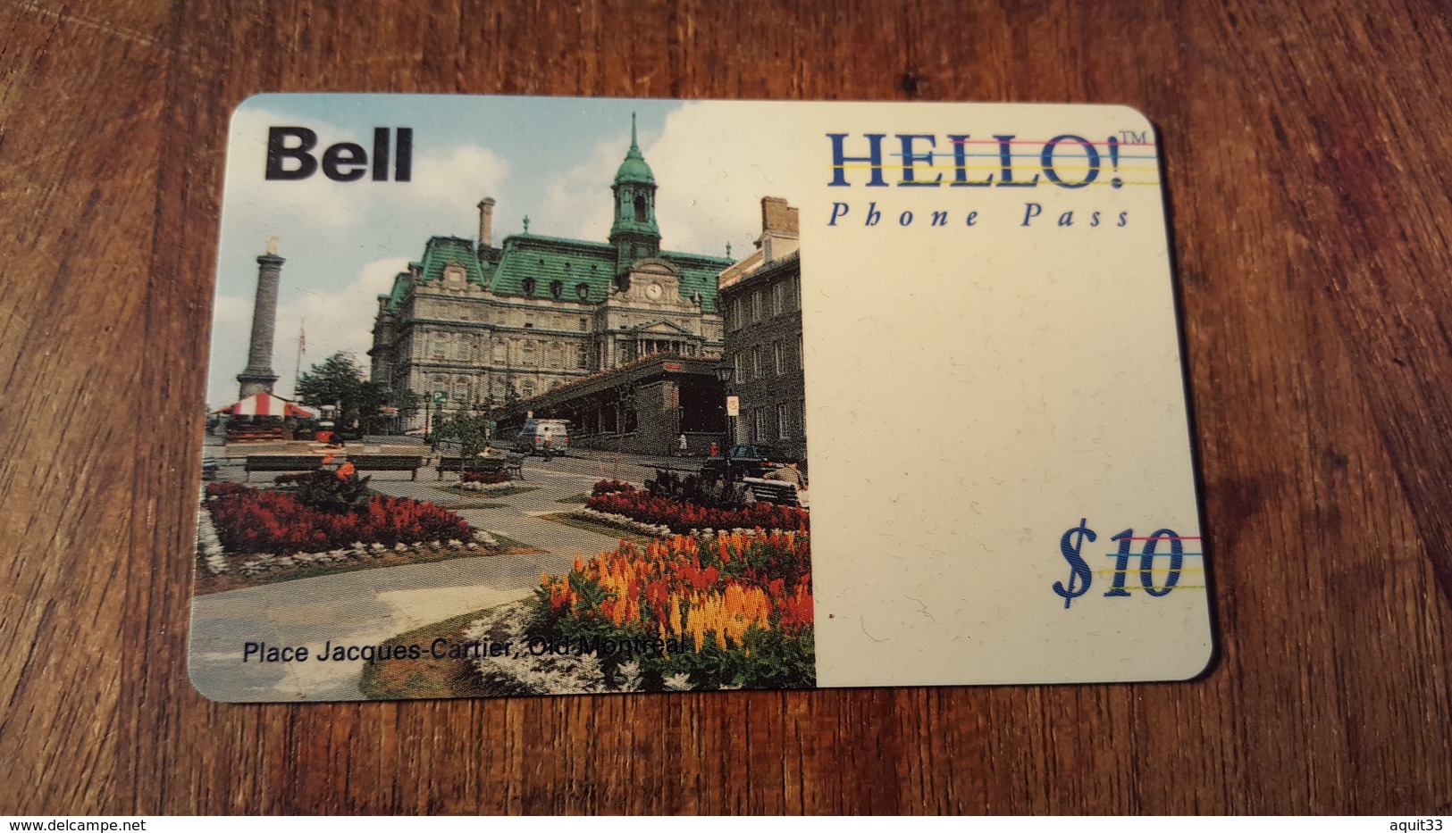 TÉLÉCARTE CANADA BELL HELLO 10$ - Canada