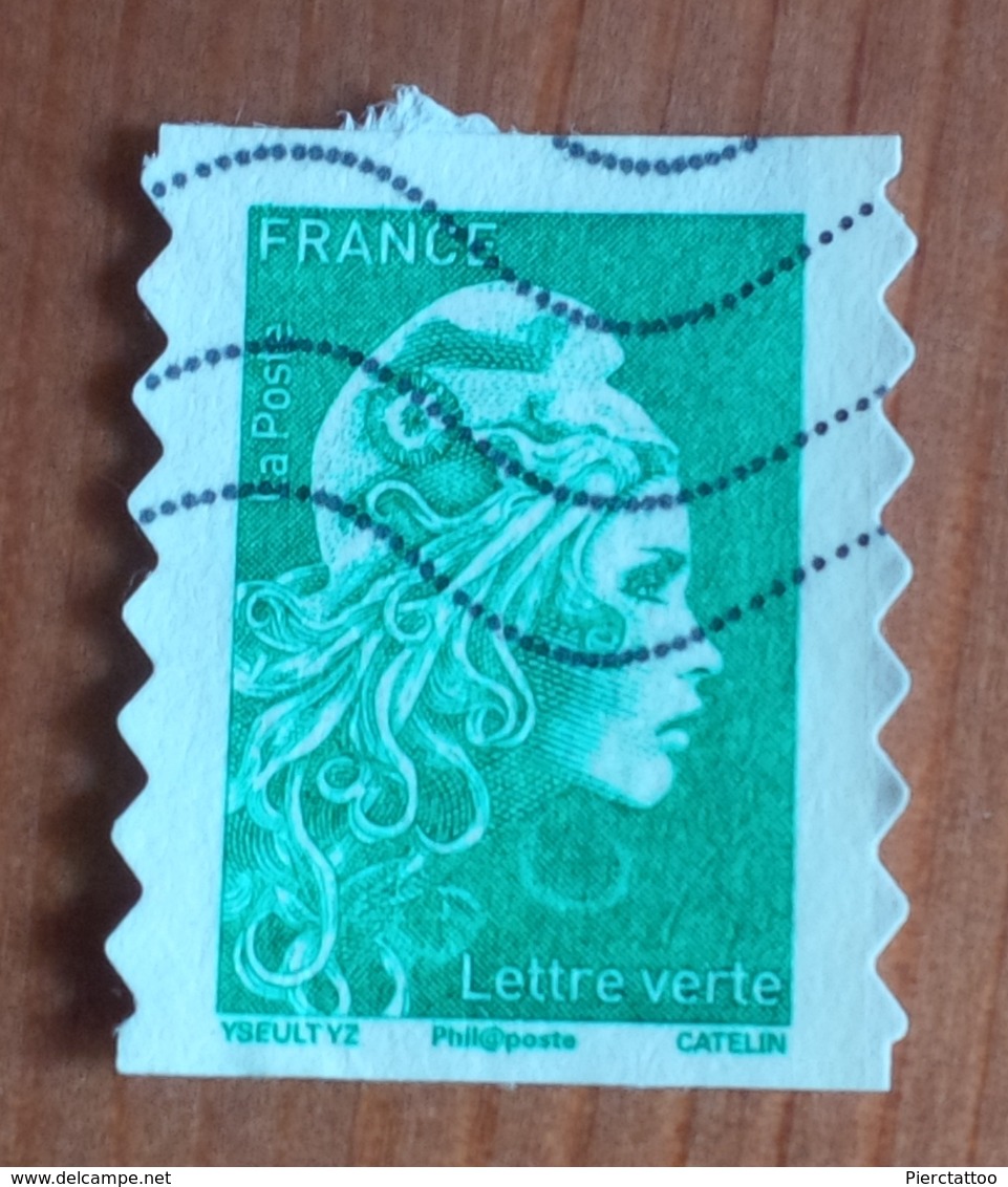 Marianne L'engagée (Lettre Verte) - France - 2018 - YT 1598 -  Oblitéré - 2018-2023 Marianne L'Engagée