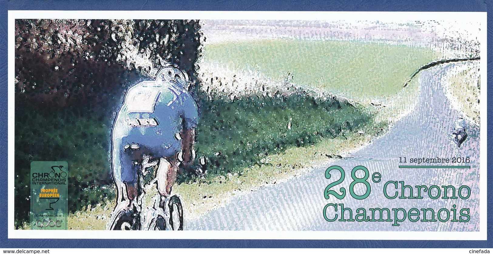 28e Chrono Champenois. COLLECTOR De 4 Timbres Autocollants "Lettre Prioritaire 20g France" Neuf** (non Plié). Cyclisme. - Collectors