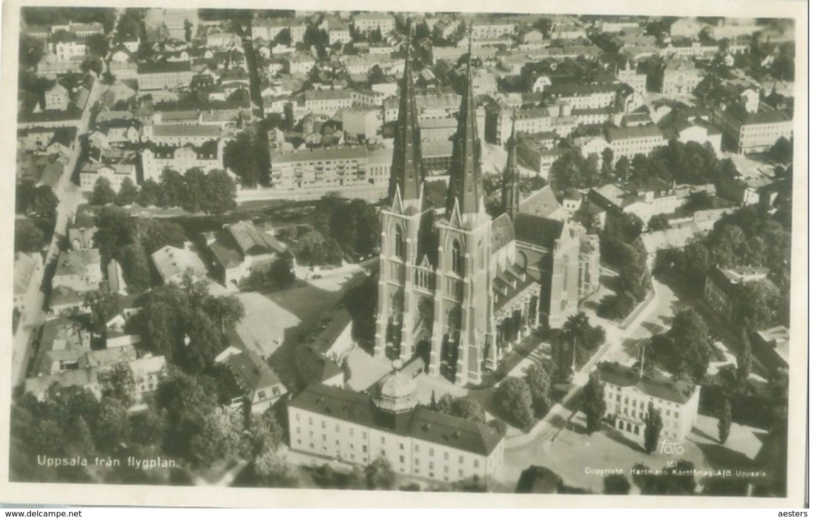 Uppsala 1958; Uppsala Från Flygplan - Circulated. (Hartmans Kortförlag - Uppsala) - Zweden