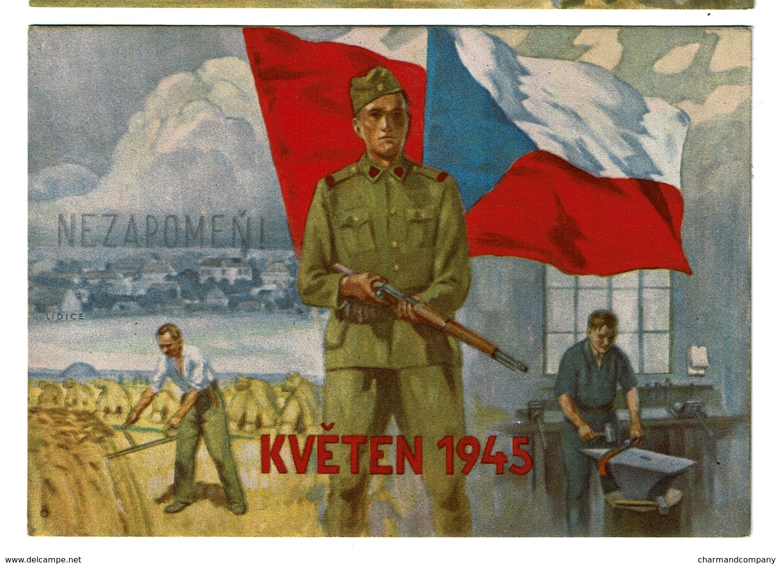 KVETEN 1945 - Russian Art - Illustration - Propaganda - Russie Propagande - Soviet - 2 Scans - Russland