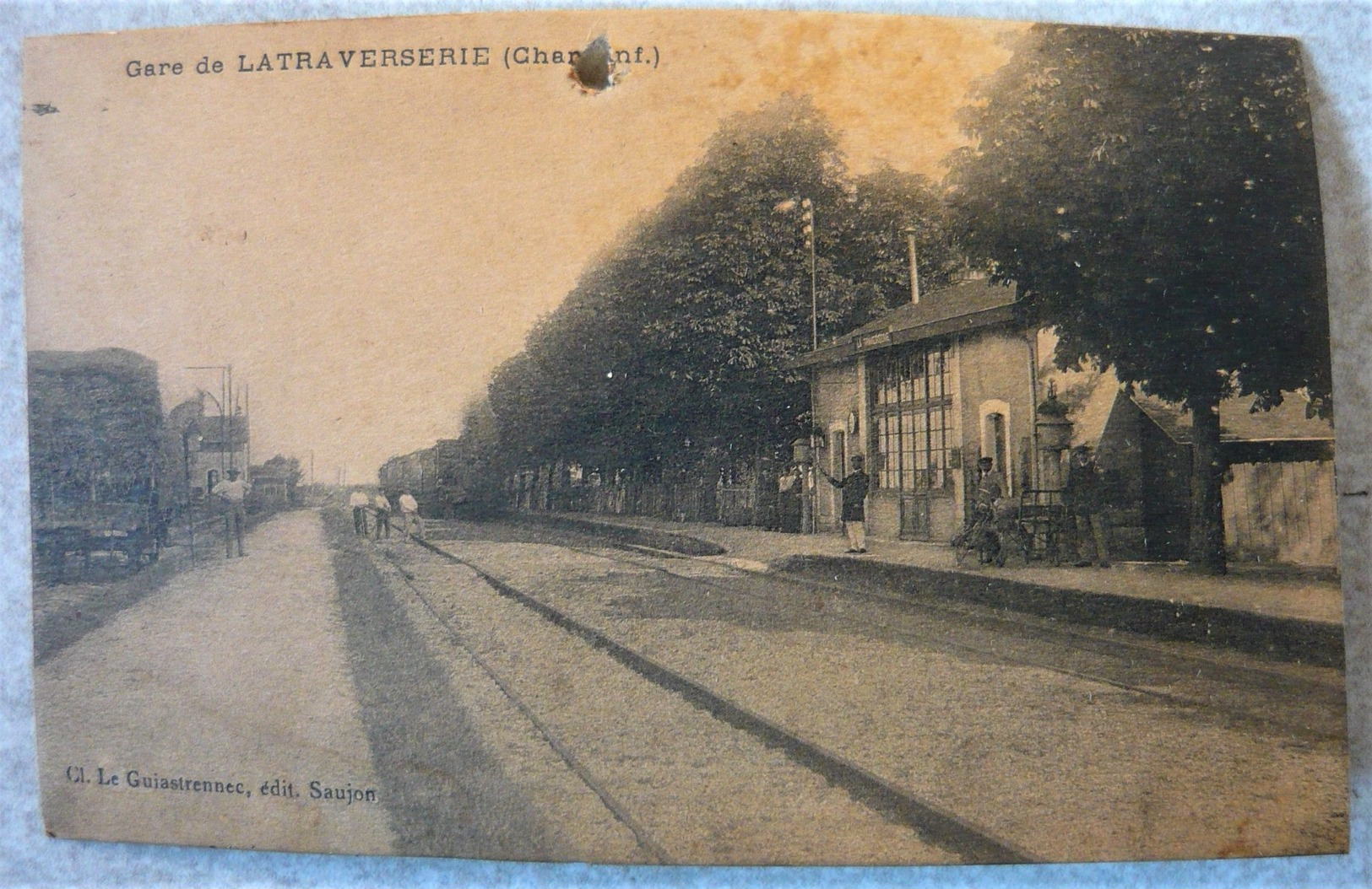 17 CORME ECLUSE GARE DE LA TRAVERSERIE - Ligne De Pons à Saujon ( Cpa Rare Mais Mauvais état : Voir Scan ) - Autres & Non Classés