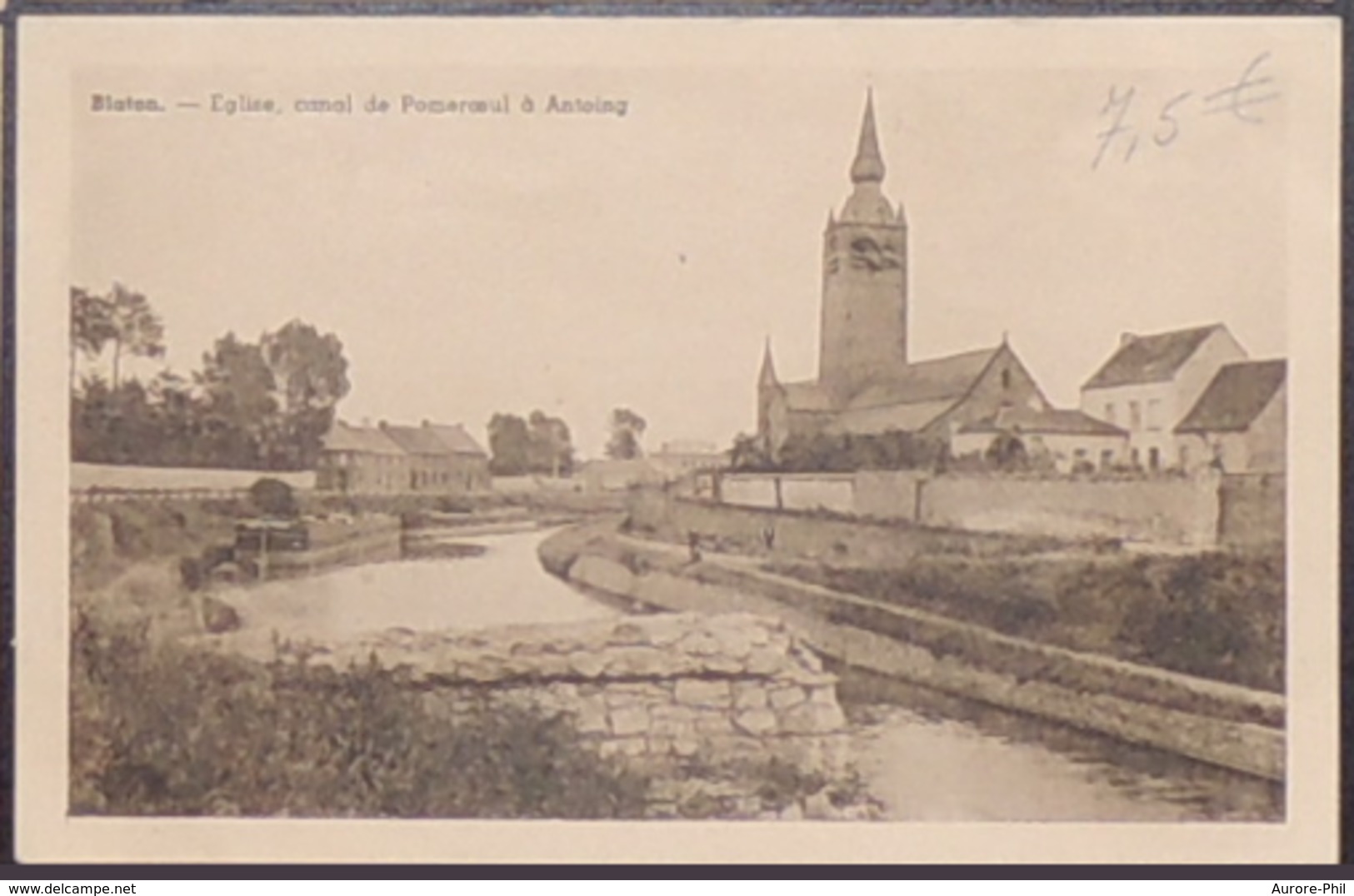 Blaton Eglise Canal De Pomeroeul à Antoing - Bernissart