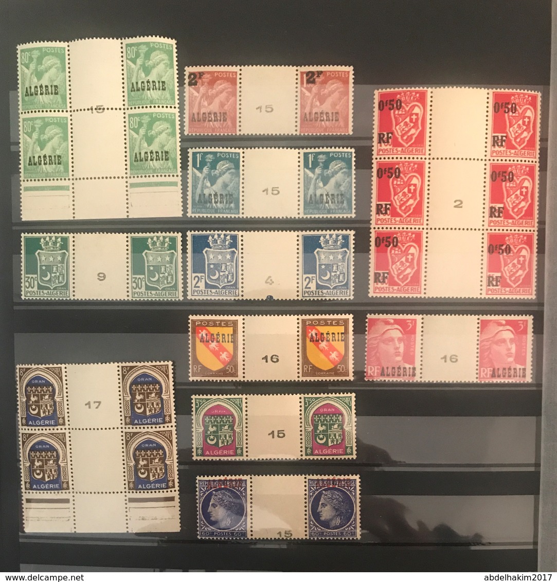 Algérie, Collection De Timbres Avec Numero De Presse Neuf**/MNH - Neufs