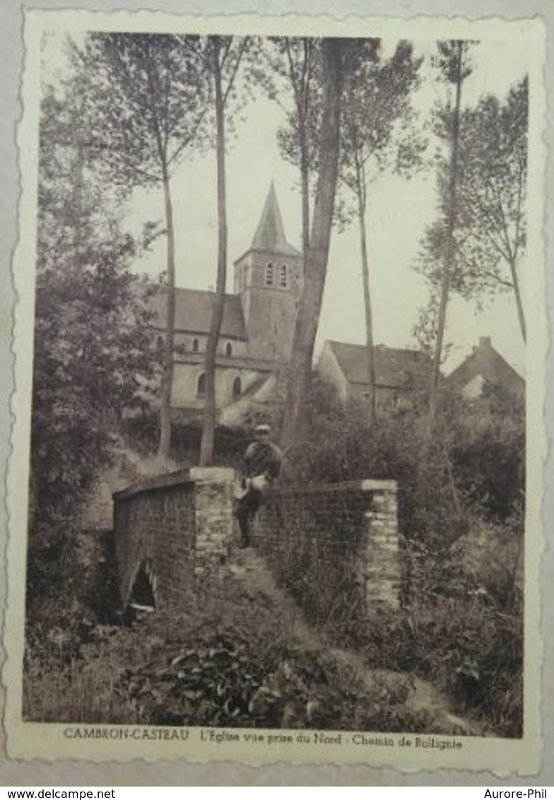 Cambron Casteau L'Eglise Chemin De Bollignie Avec Chasseur - Brugelette