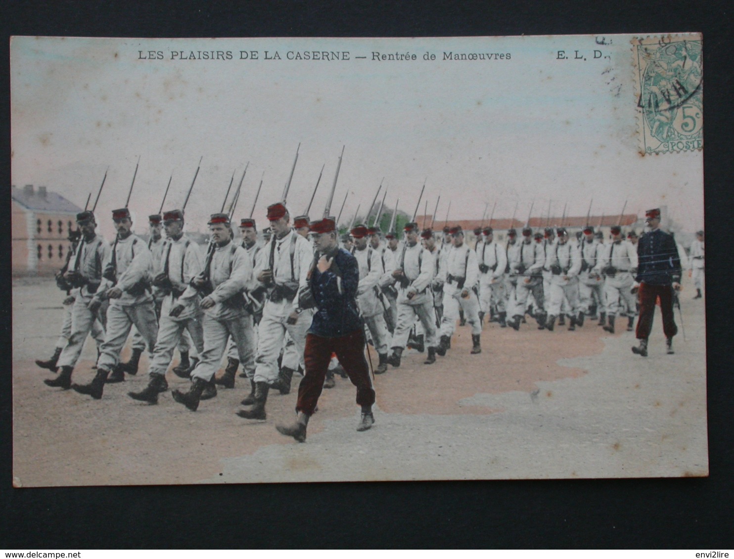 Ref5786 CPA Animée Plaisirs De La Caserne - Rentrée De Manoeuvres ELD 1906 - Militaria - Autres & Non Classés