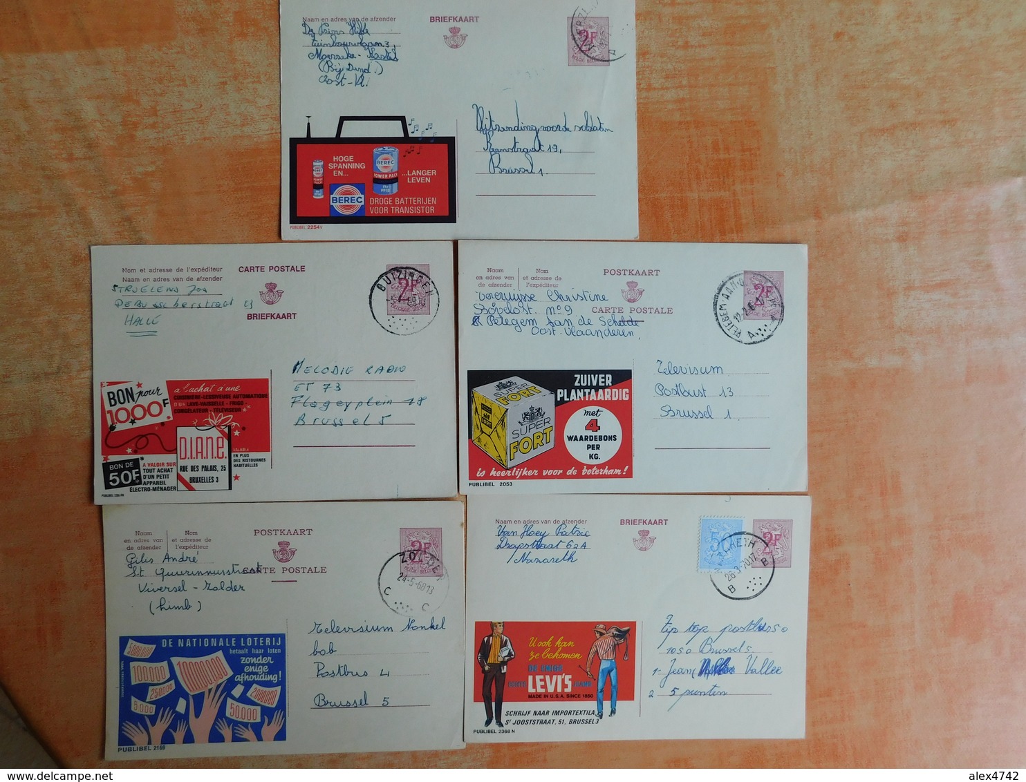 Lot De 5 Entiers Postaux Publibel   (S7) - Publibels